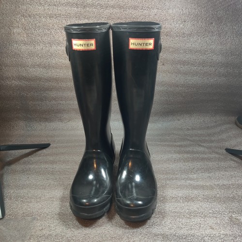 Hunter boots youth black boy - black, 4