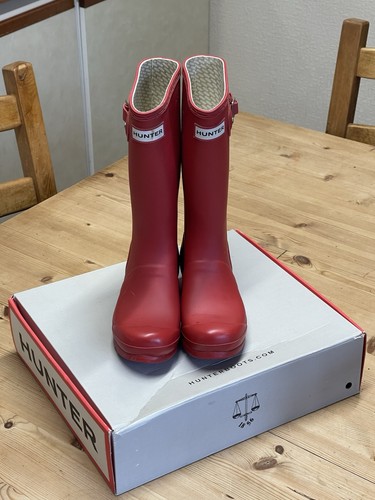 Red kids hunter wellies size - hunter,